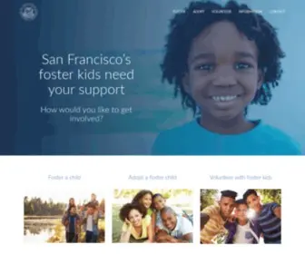 Sfcaresforkids.org(Become a Foster Parent in San Francisco) Screenshot