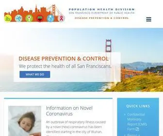 SFCDCP.org(Disease Prevention and Control) Screenshot