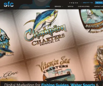 SFCDesigns.com(Fishing Guide Web Design & Charter Fishing Website Marketing) Screenshot