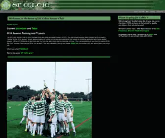 Sfceltic.com(San Francisco Celtic Soccer Club) Screenshot