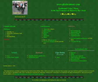 Sfcelticmusic.com(Traditional Celtic Music in the San Francisco and Monterey Bay Areas) Screenshot