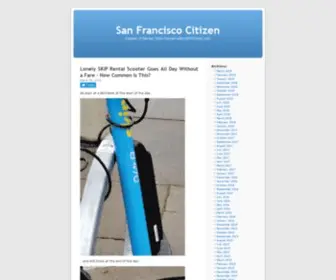 Sfcitizen.com(The San Francisco Citizen) Screenshot