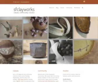 SFclayworks.com(San Francisco Clay Works) Screenshot