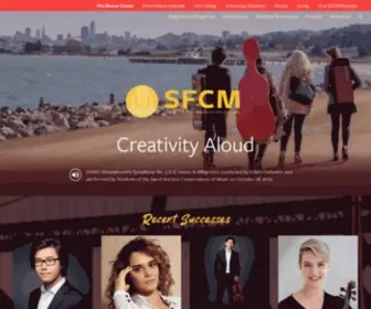 SFCM.edu(San Francisco Conservatory of Music) Screenshot