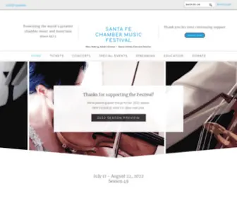 SFCMF.org(Santa Fe Chamber Music Festival) Screenshot