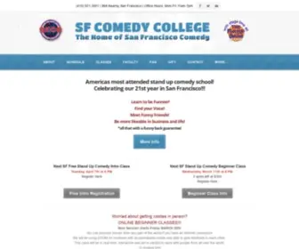 Sfcomedycollege.com(San Francisco Comedy College) Screenshot