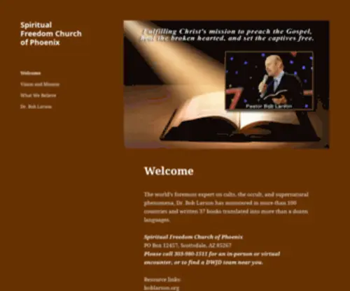 SFCphoenix.org(Spiritual Freedom Church of Phoenix) Screenshot