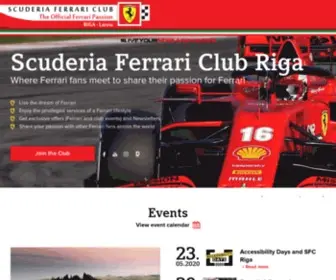 SFcriga.com(Scuderia Ferrari Club Riga) Screenshot