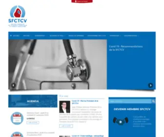 SFCTCV.org(Société Française de Chirurgie Thoracique et Cardio) Screenshot