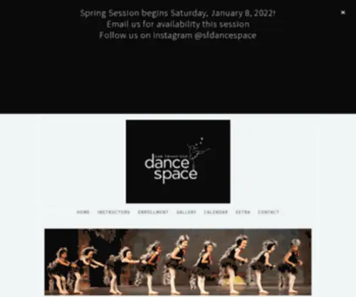 Sfdancespace.com(San Francisco Dance Space) Screenshot