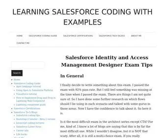 SFdcinpractice.com(Learning Salesforce Coding with Examples) Screenshot