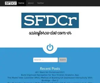 SFDCR.com(Salesforce-dot-com-er) Screenshot