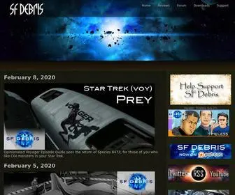 Sfdebris.com(SF Debris) Screenshot