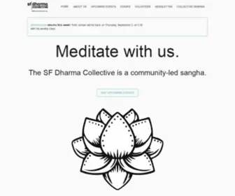 SFdharmacollective.org(The homepage of the San Francisco Dharma Collective. San Francisco Dharma Collective) Screenshot