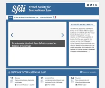 Sfdi.org(Société française pour le droit international) Screenshot
