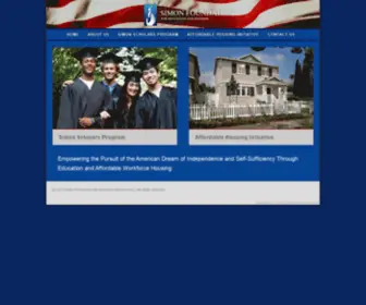 Sfeh.org(Simon Foundation for Education and Housing) Screenshot