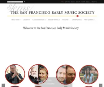 Sfems.org(Community-based organization dedicated to increasing public appreciation for historically-informed performance of early music) Screenshot