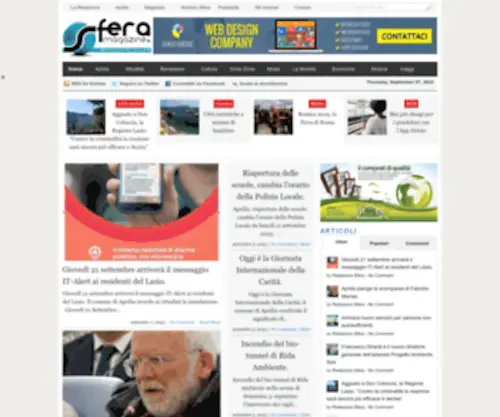 Sferamagazine.it(News di Aprilia in tempo reale) Screenshot