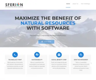 Sferion.com(Finite resources) Screenshot