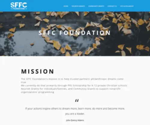 SFFcfoundation.org(SFFcfoundation) Screenshot