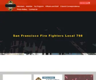 SFFdlocal798.org(San Francisco Fire Fighters) Screenshot