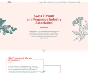 Sffia.ch(Swiss Flavour and Fragrance Industry Association) Screenshot