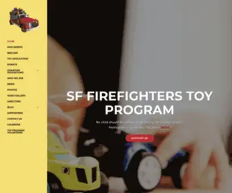 Sffirefighterstoys.org(The San Francisco Firefighters Toy Program) Screenshot