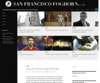 Sffoghorn.org(The Student Newspaper of the University of San Francisco) Screenshot