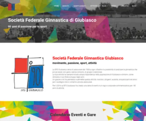 SFG-Giubiasco.ch(Società Federale Ginnastica di Giubiasco) Screenshot