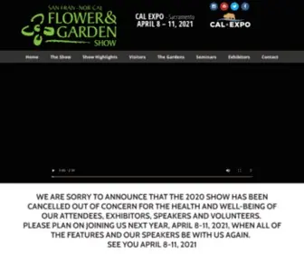 Sfgardenshow.com(San Francisco Flower & Garden Show) Screenshot