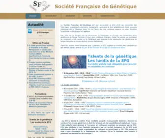 Sfgenetique.org(SFG) Screenshot