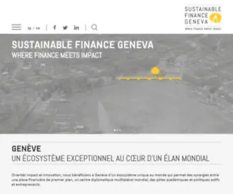 Sfgeneva.org(Where finance meets impact) Screenshot