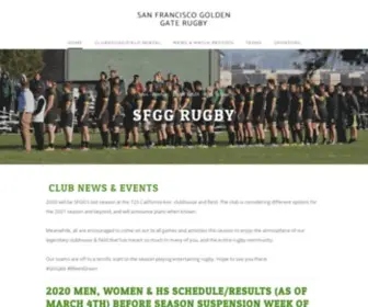 SFGgrugby.com(San Francisco Golden Gate Rugby) Screenshot