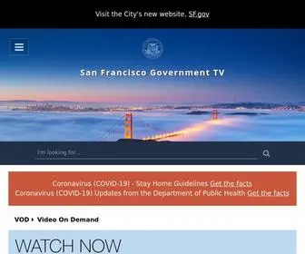 Sfgovtv.org(San Francisco Government TV) Screenshot