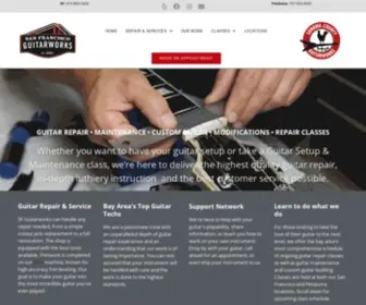 Sfguitarworks.com(Guitar Repair) Screenshot