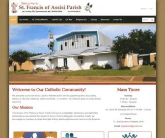 SFGW.org(Francis of Assisi Parish) Screenshot