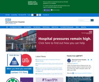SFH-TR.nhs.uk(Sherwood Forest Hospitals) Screenshot