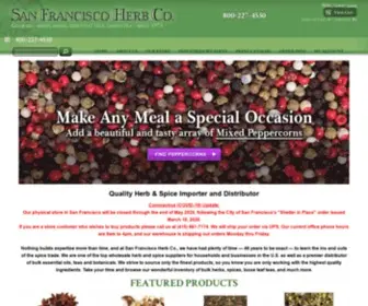 Sfherb.com(Uncover fresh herbs and spices from an online san francisco herb shop) Screenshot