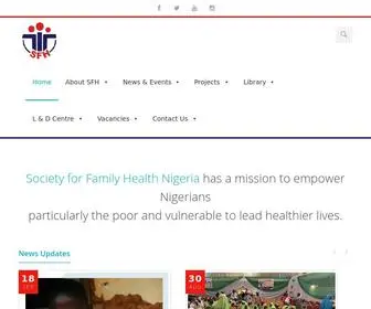 SFhnigeria.org(Society for Family Health) Screenshot