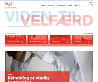 Sfi.dk(Det Nationale Forskningscenter for Velfærd) Screenshot