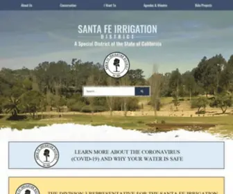 Sfidwater.org(Santa Fe Irrigation District) Screenshot