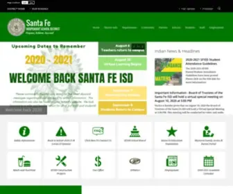 Sfisd.org(Santa Fe ISD) Screenshot