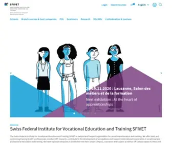 Sfivet.swiss(Swiss Federal Institute for Vocational Education and Training SFIVET) Screenshot