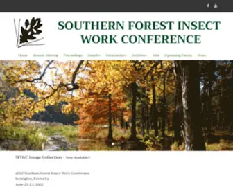 Sfiwc.org(Southern Forest Insect Work Confernece) Screenshot