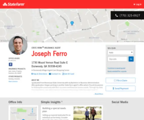 Sfjoseph.com(State Farm®) Screenshot