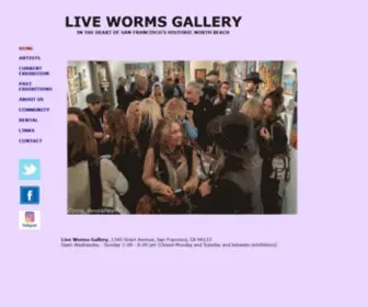 Sflivewormsgallery.com(SF Live Worms Gallery) Screenshot