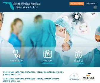 SFlsurgical.com(South Florida Surgical Specialists) Screenshot