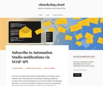 Sfmarketing.cloud(Salesforce Marketing Cloud Technical Blog) Screenshot