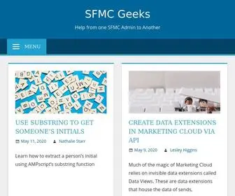 SFMcgeeks.com(SFMC Geeks) Screenshot