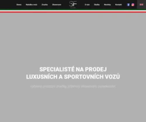 Sfmotors.cz(Luxusní vozy) Screenshot